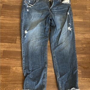 Women’s  Blue Distressed Jeans